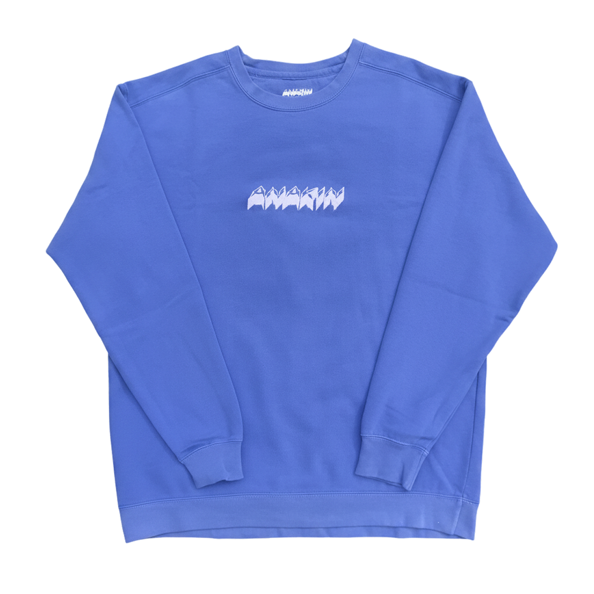 Embroidered Crewneck — Royal Blue
